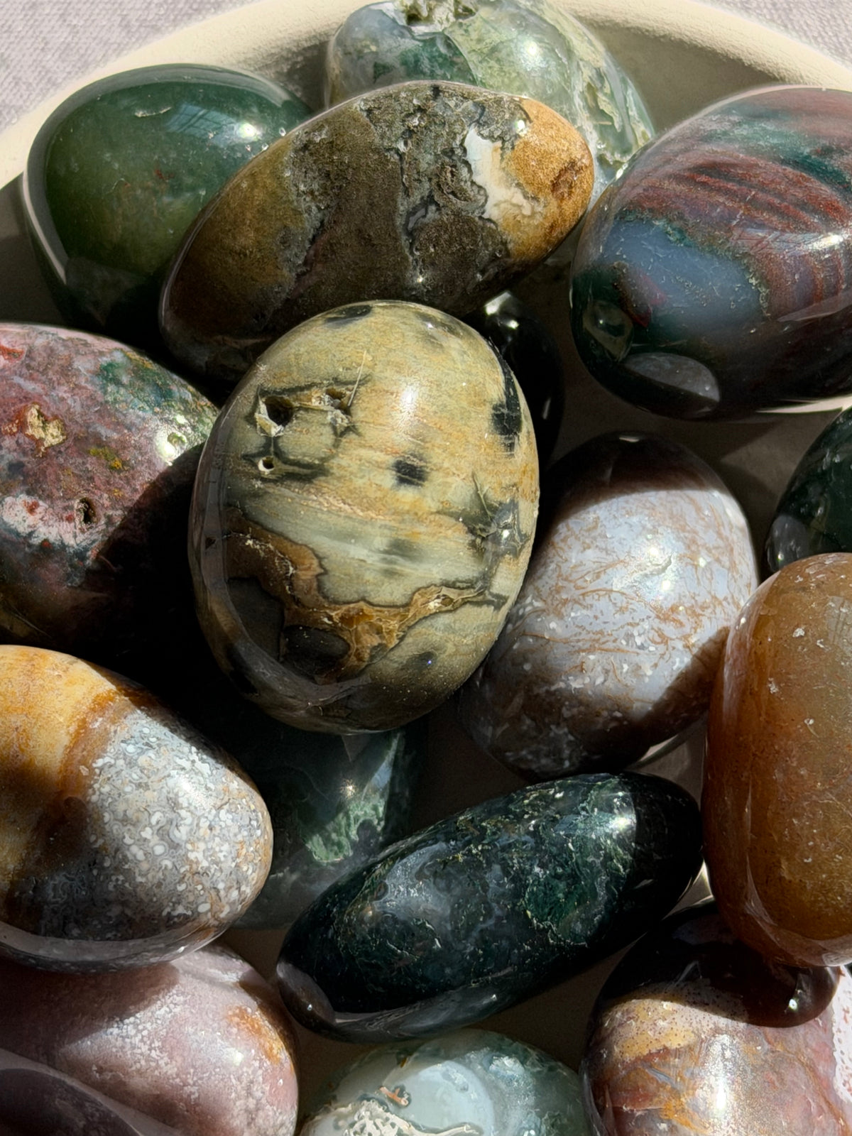โอเชียนแจสเปอร์ธรรมชาติ (ก้อนจิ๋ว) | Ocean Jasper