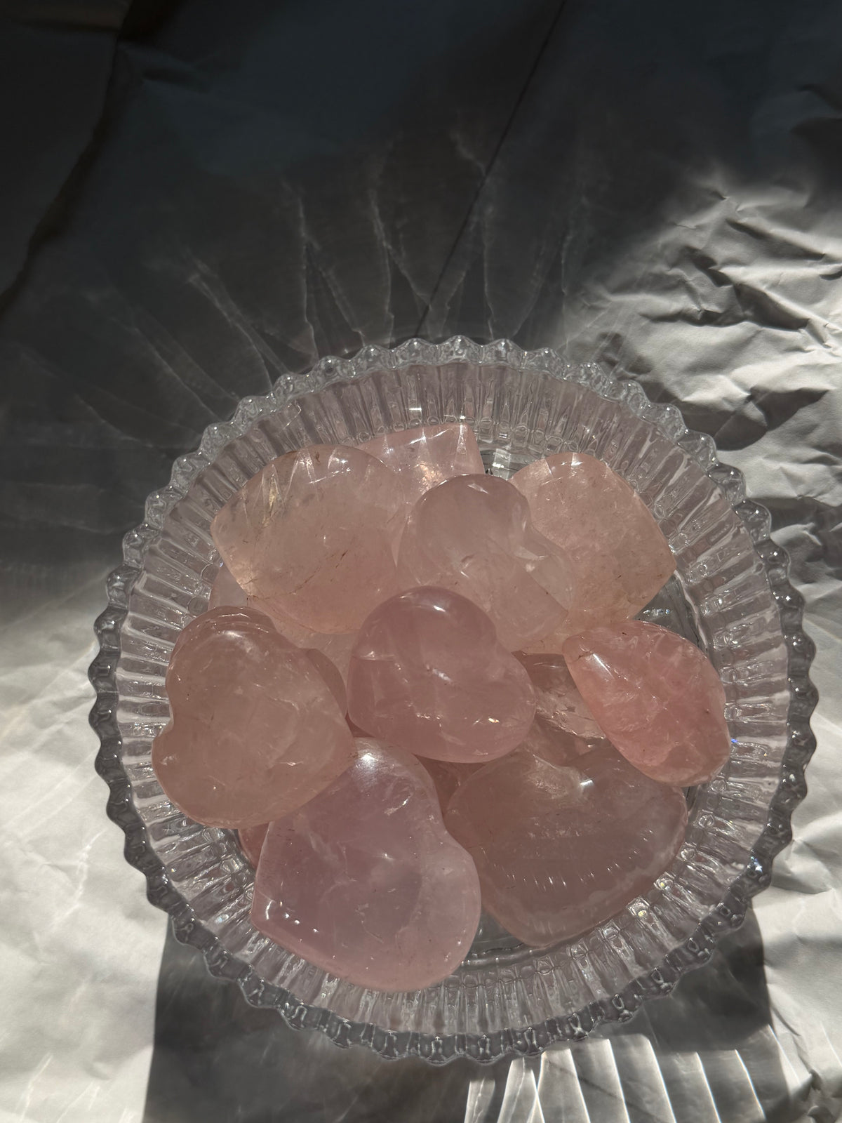 หัวใจโรสควอตซ์ธรรมชาติ | Rose Quartz Heart