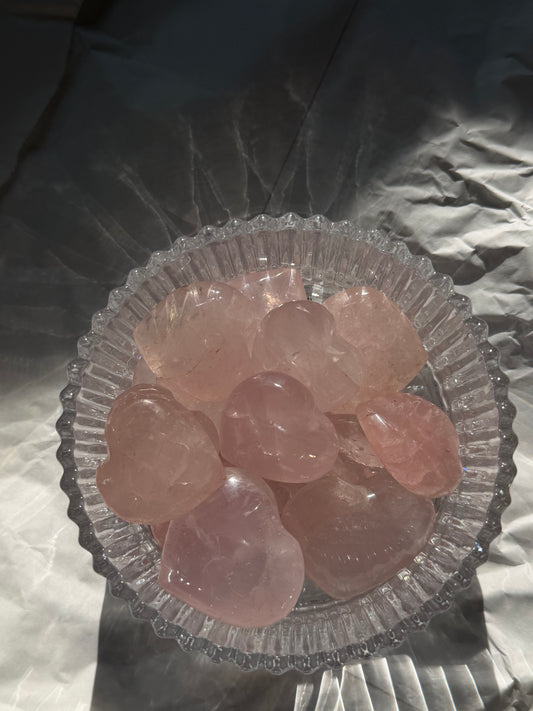 หัวใจโรสควอตซ์ธรรมชาติ | Rose Quartz Heart